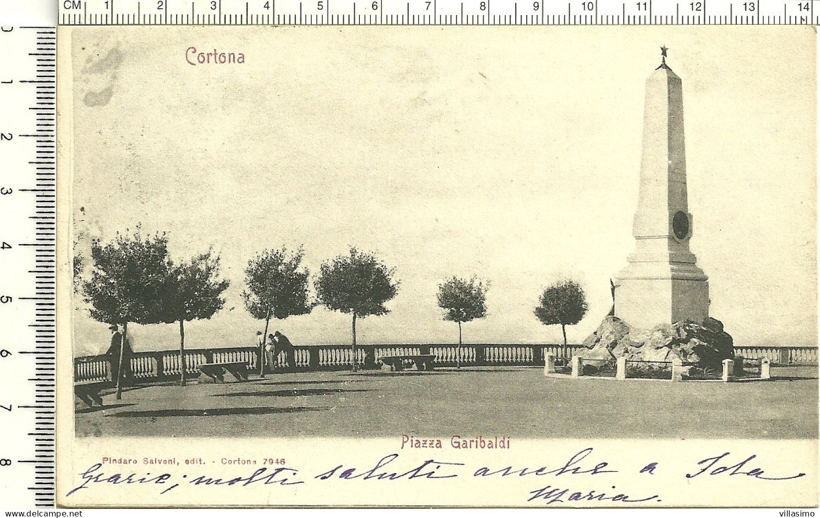 Arezzo - Cortona - Piazza Garibaldi - VG. 1904 - Arezzo