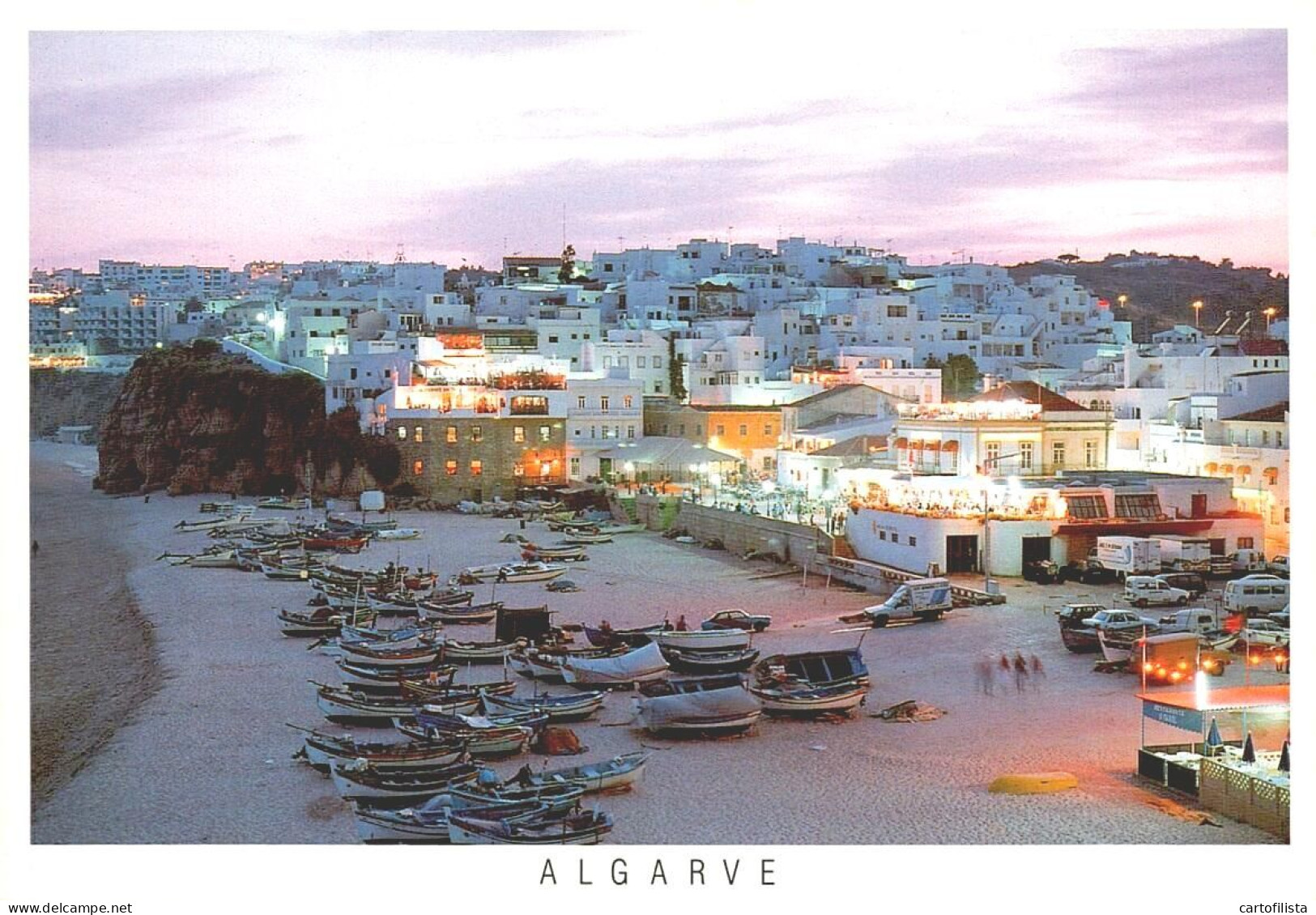 ALBUFEIRA - Vista Noturna Da Praia  (2 Scans) - Faro