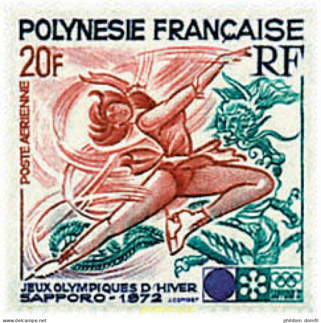 71897 MNH POLINESIA FRANCESA 1972 11 JUEGOS OLIMPICOS DE INVIERNO SAPPORO 1972 - Unused Stamps