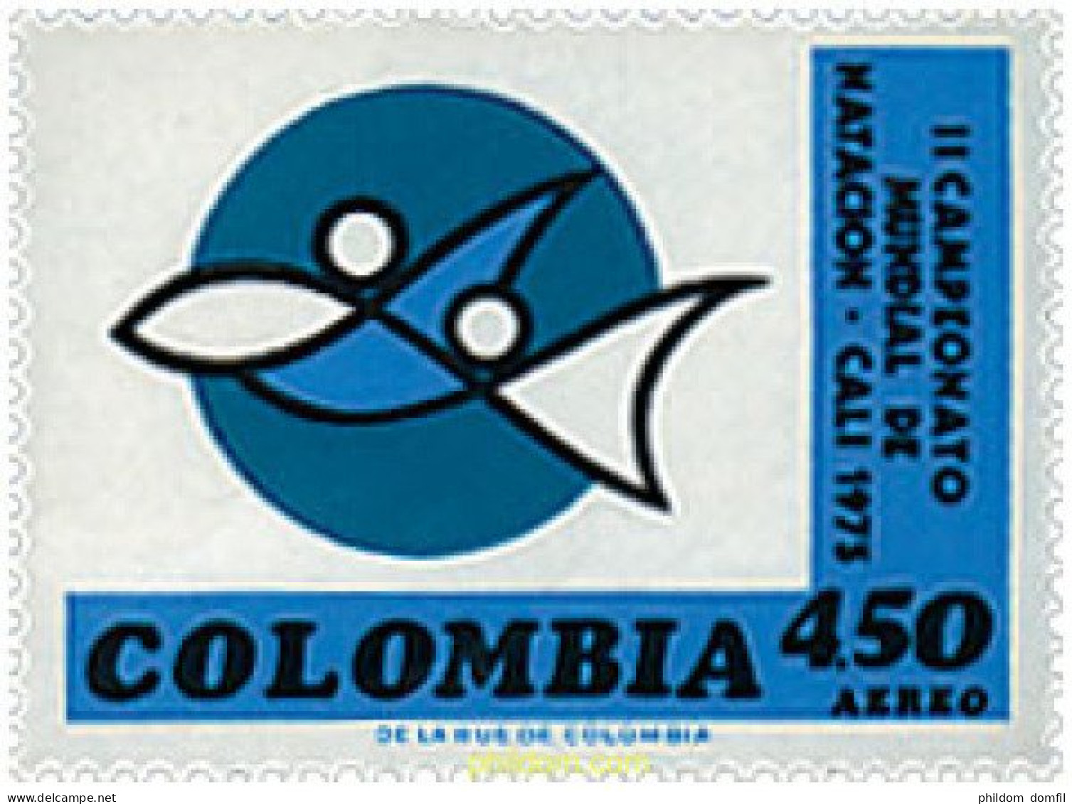 27071 MNH COLOMBIA 1974 2 CAMPEONATOS MUNDIALES DE NATACION EN CALI - Colombia