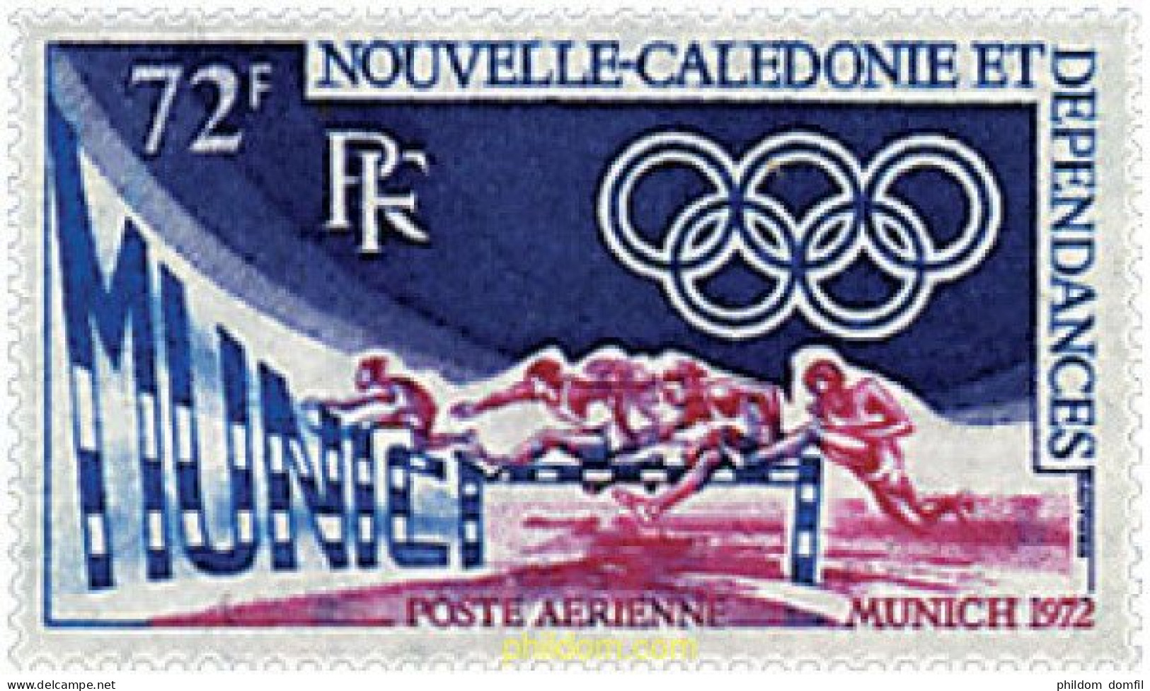 71475 MNH NUEVA CALEDONIA 1972 20 JUEGOS OLIMPICOS VERANO MUNICH 1972 - Nuevos