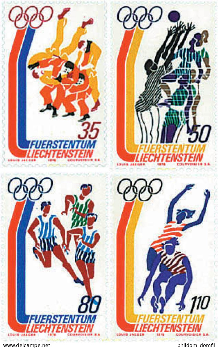 77617 MNH LIECHTENSTEIN 1976 21 JUEGOS OLIMPICOS VERANO MONTREAL 1976 - Ungebraucht