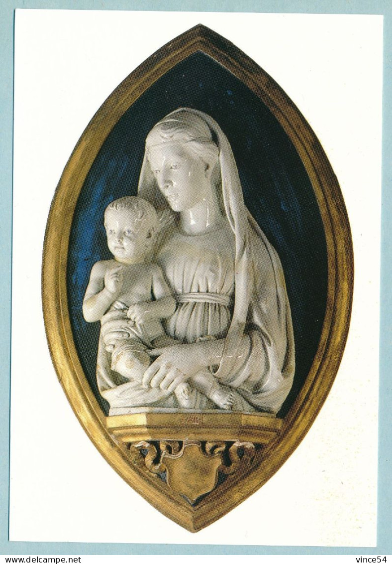 Musée Jacquemart-André Paris - Luca DELLA ROBBIA - La Vierge Et L'enfant, Terre émaillée Blanche - Objets D'art