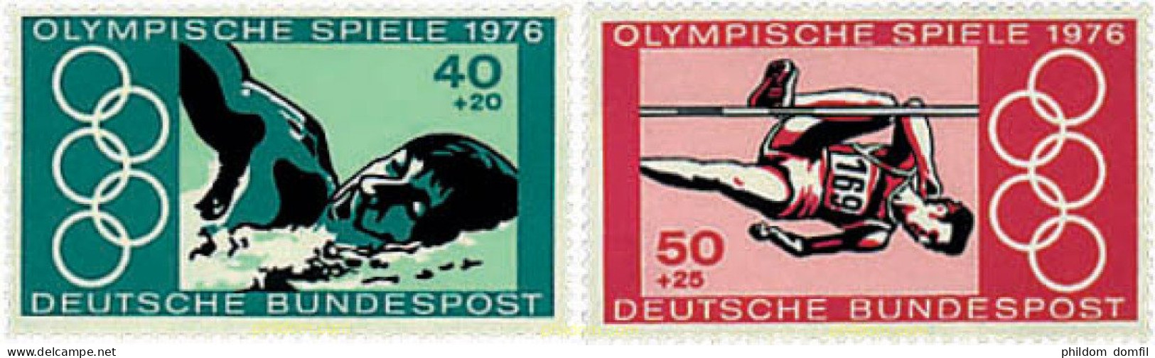 64954 MNH ALEMANIA FEDERAL 1976 21 JUEGOS OLIMPICOS VERANO MONTREAL 1976 - Ungebraucht