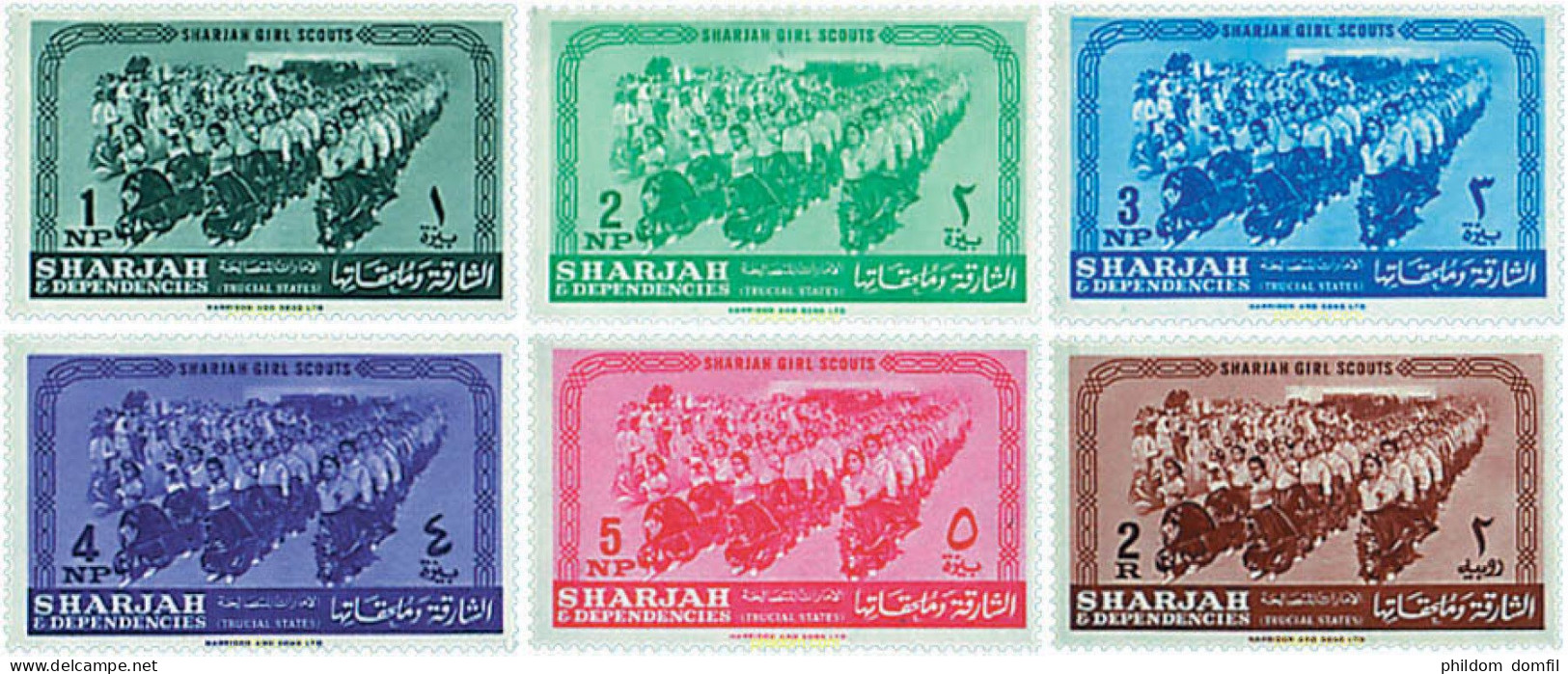 240831 MNH SHARJAH 1964 ESCULTISMO FEMENINO - Sharjah