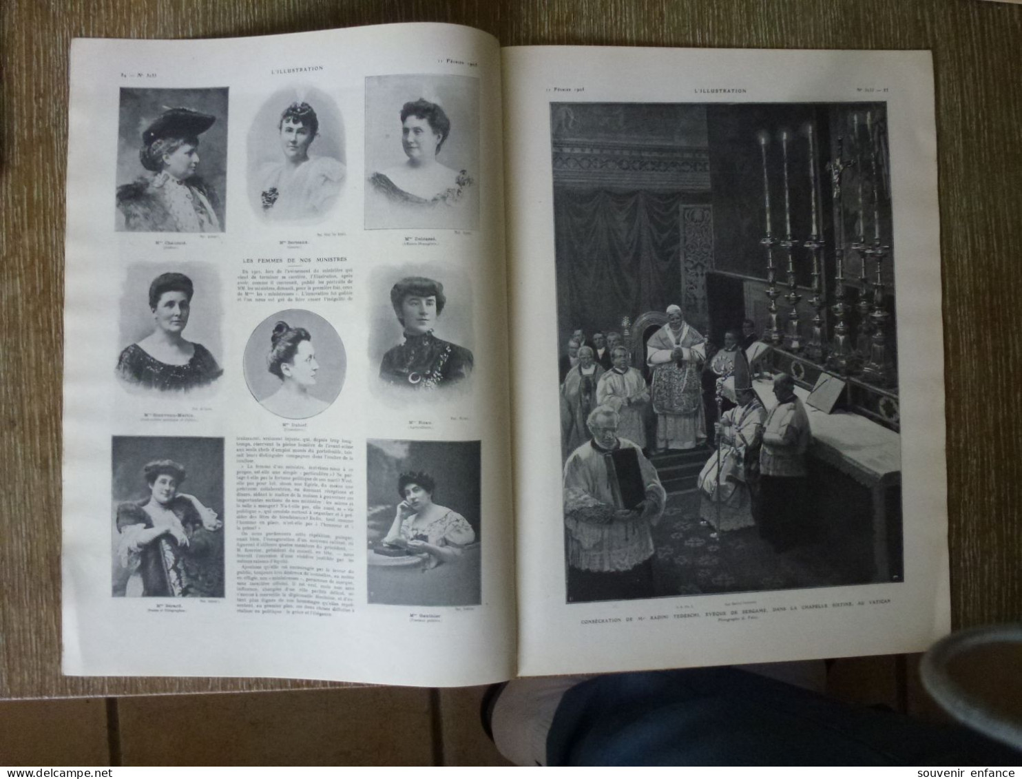 L'Illustration Fevrier 1905 Mme Rouvier Femmes De Ministres Ernest Barrias Bombay - L'Illustration