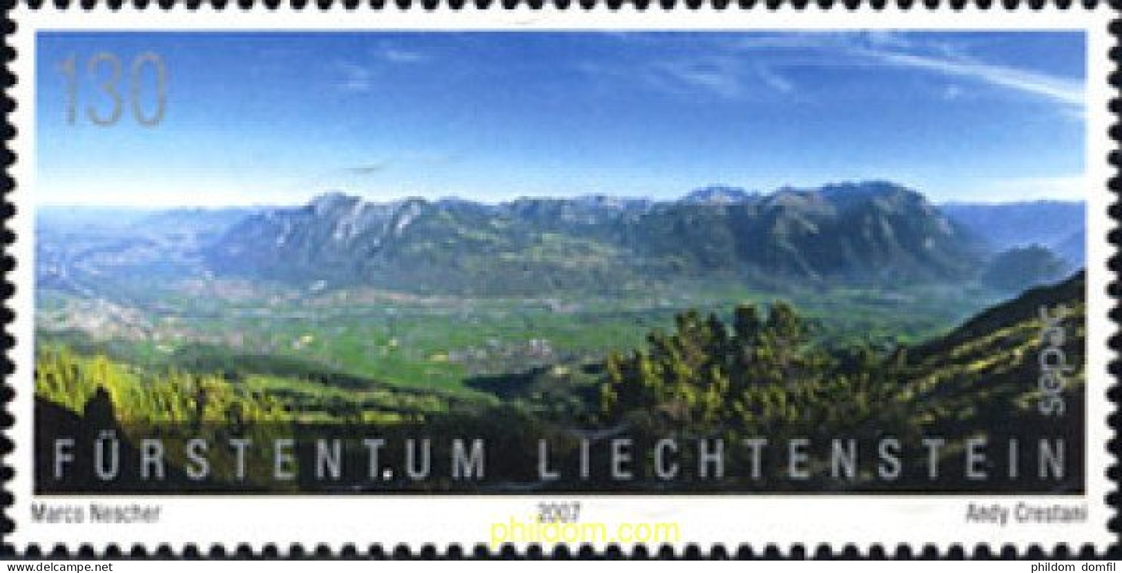 218451 MNH LIECHTENSTEIN 2007 SEPAC - Ungebraucht