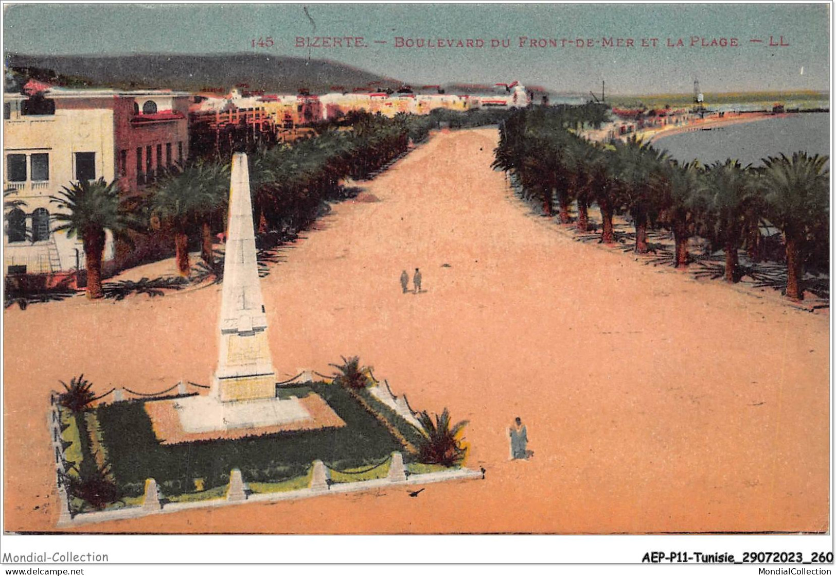 AEPP11-TUNISIE-1077 - BIZERTE - BOULEVARD DU FONT-DE-MER ET LA PLAGE - Tunesien