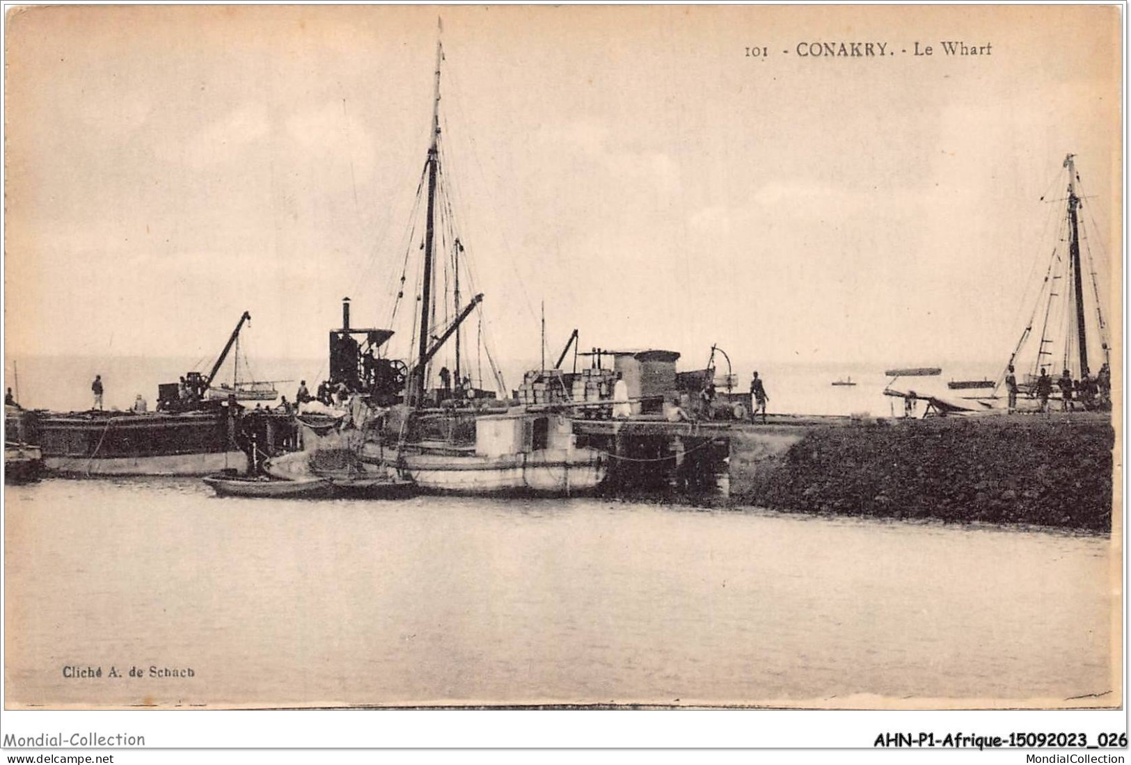 AHNP1-0013 - AFRIQUE - CONAKRY - Le Warf - French Guinea