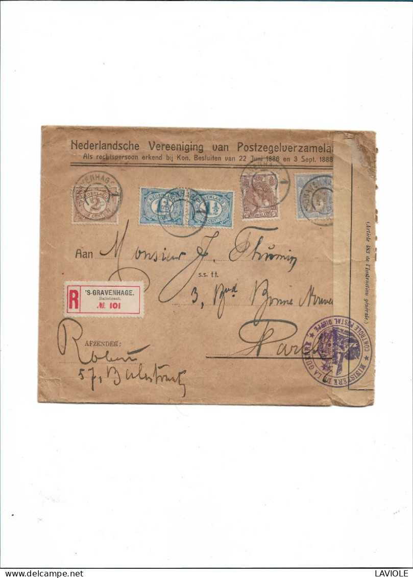 Entier Postale 17 Décembre 1915 Nederland Pays Bas  Lettre Au Départ De La Haye S Gravenhage - Cachets Généralité