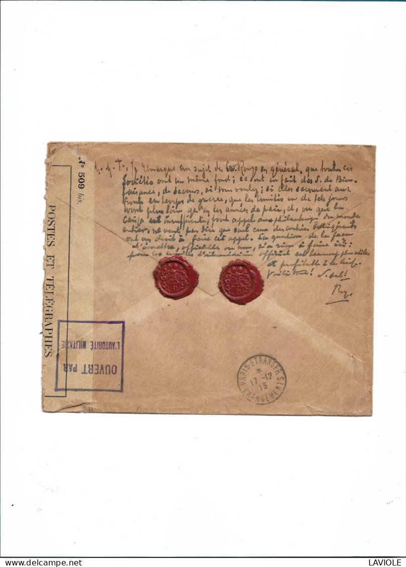 Entier Postale 17 Décembre 1915 Nederland Pays Bas  Lettre Au Départ De La Haye S Gravenhage - Seals Of Generality