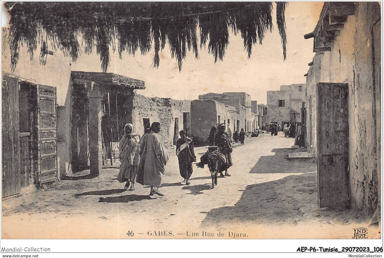 AEPP6-TUNISIE-0520 - GABES - UNE RUE DE DJARA - Tunisia