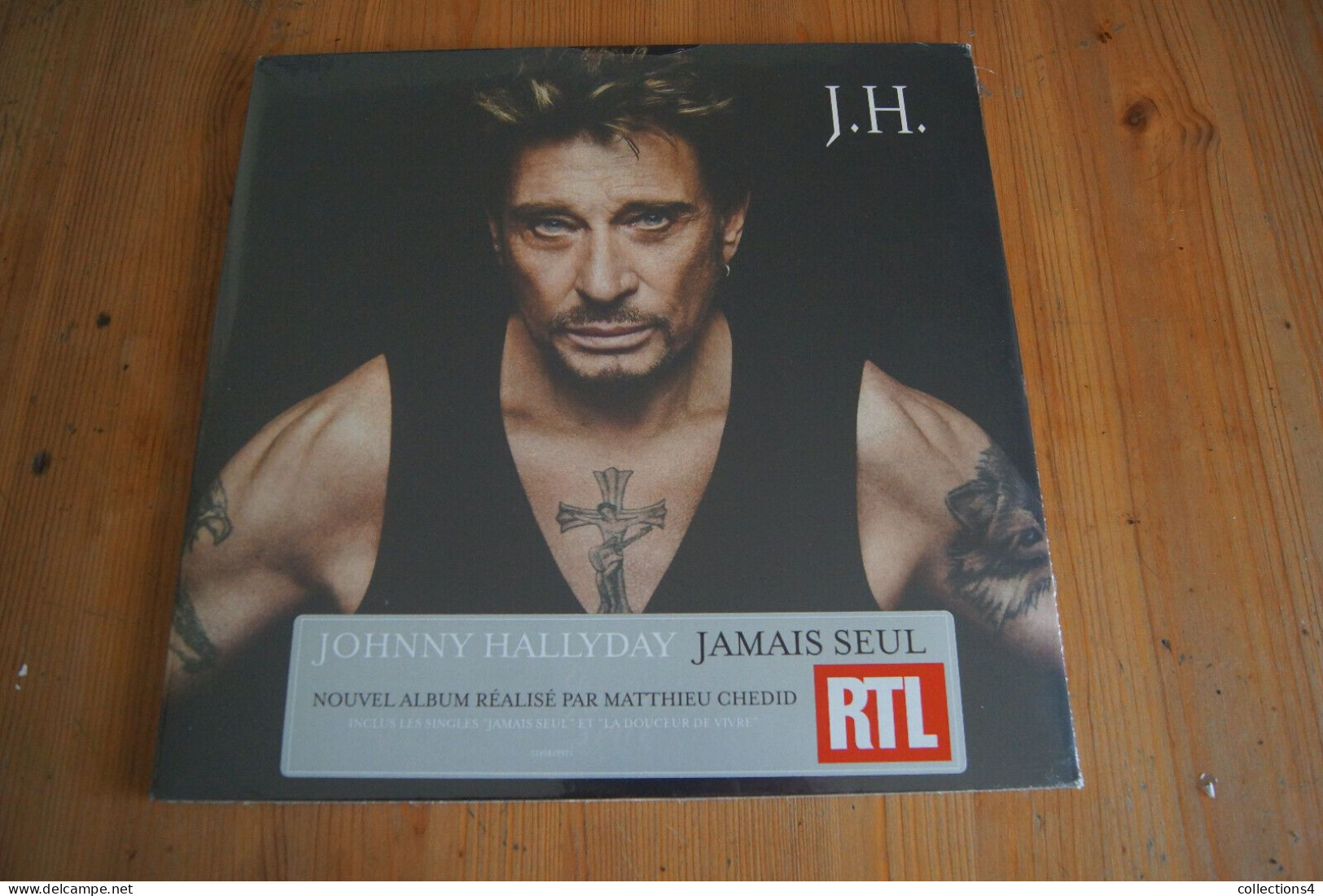 JOHNNY HALLYDAY JAMAIS SEUL 2 LP NEUF SCELLE 2011 VALEUR + - Rock