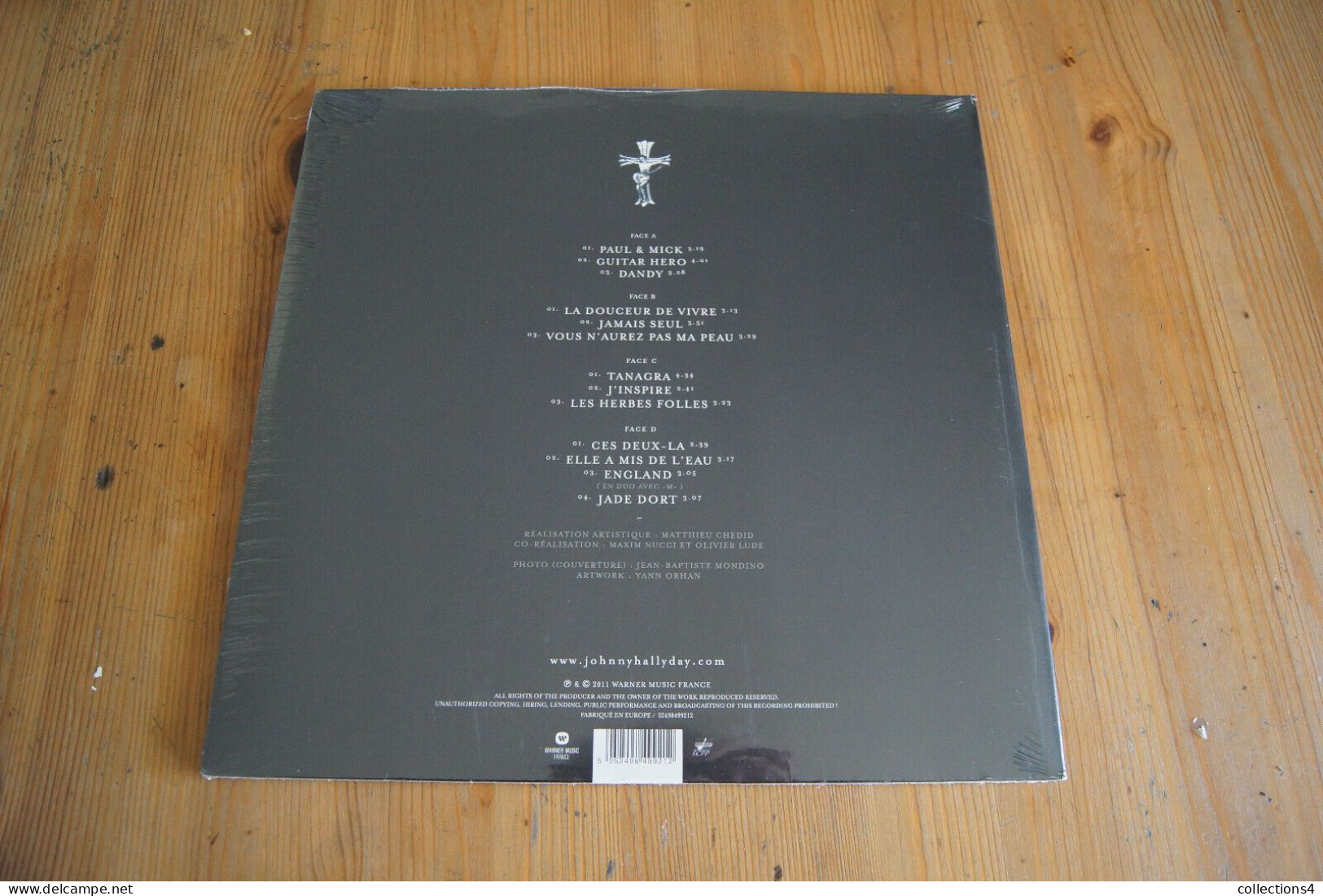 JOHNNY HALLYDAY JAMAIS SEUL 2 LP NEUF SCELLE 2011 VALEUR + - Rock