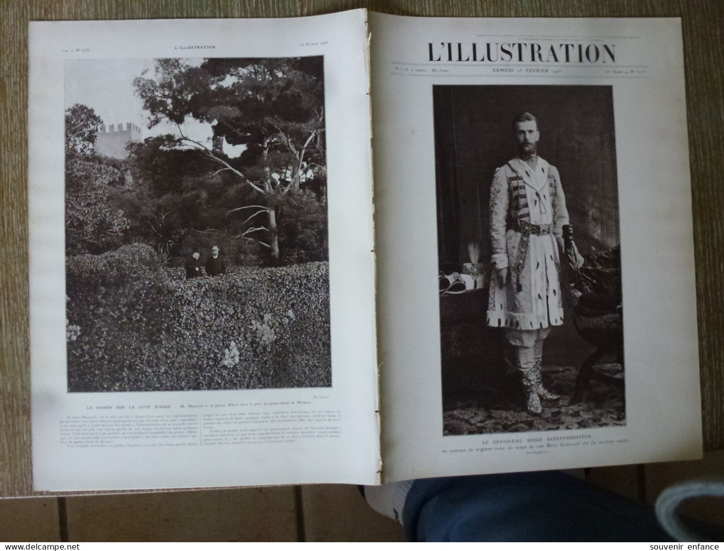 L'Illustration Fevrier 1905 Grand Duc Serge Alexandrovitch M Massenet Prince Albert Général Stoessel Port Arthur - L'Illustration