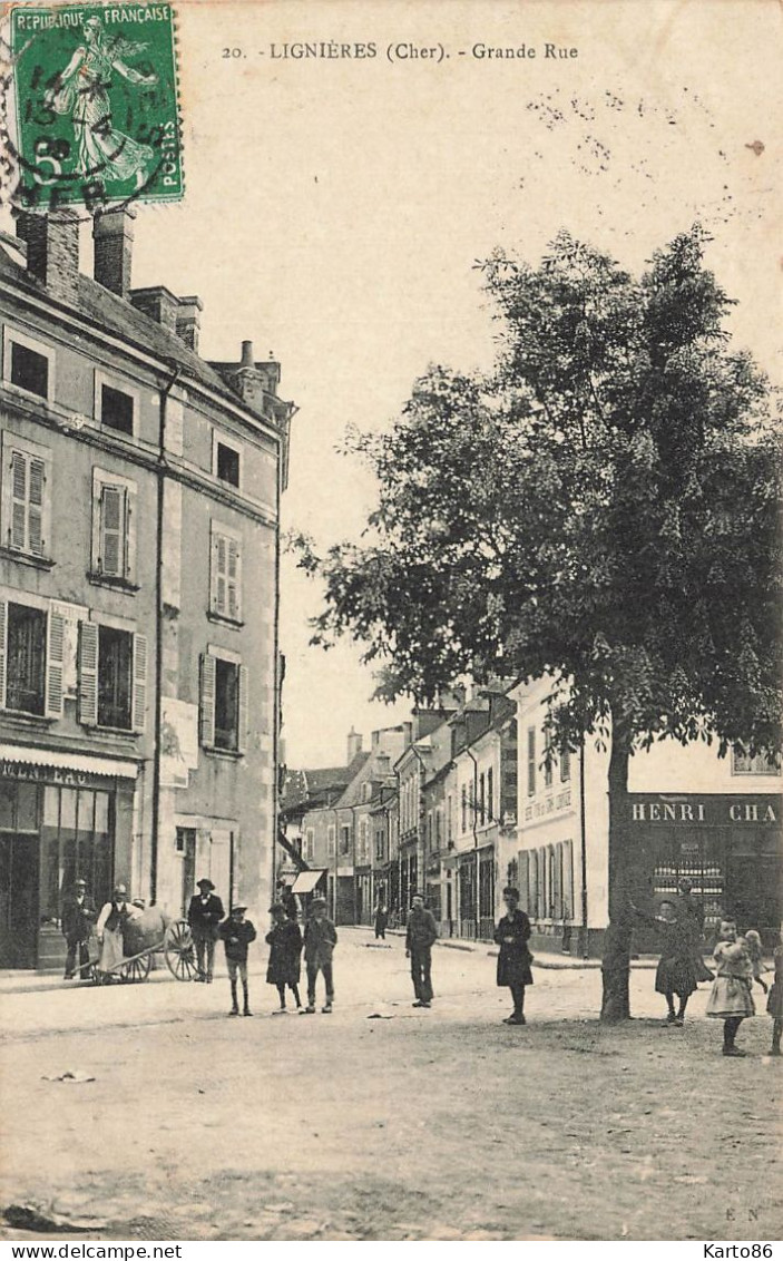 Lignières * La Grande Rue * Commerces Magasins - Other & Unclassified
