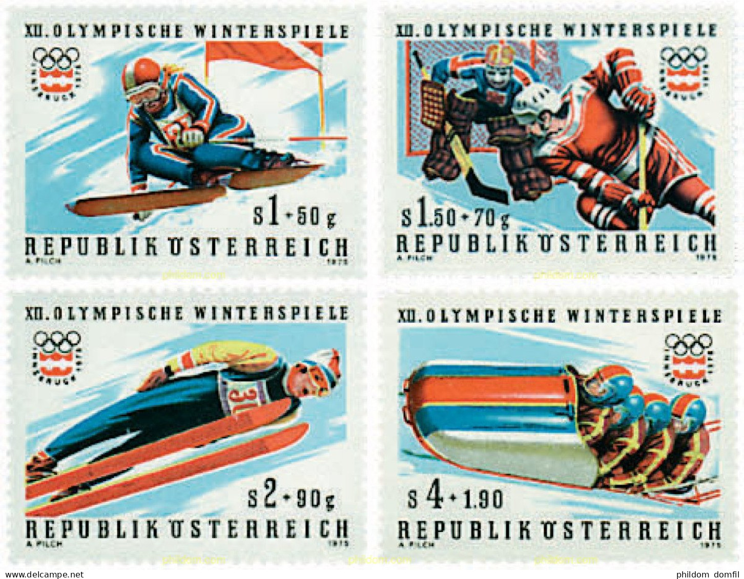 70492 MNH AUSTRIA 1975 12 JUEGOS OLIMPICOS INVIERNO INNSBRUCK 1976 - Unused Stamps