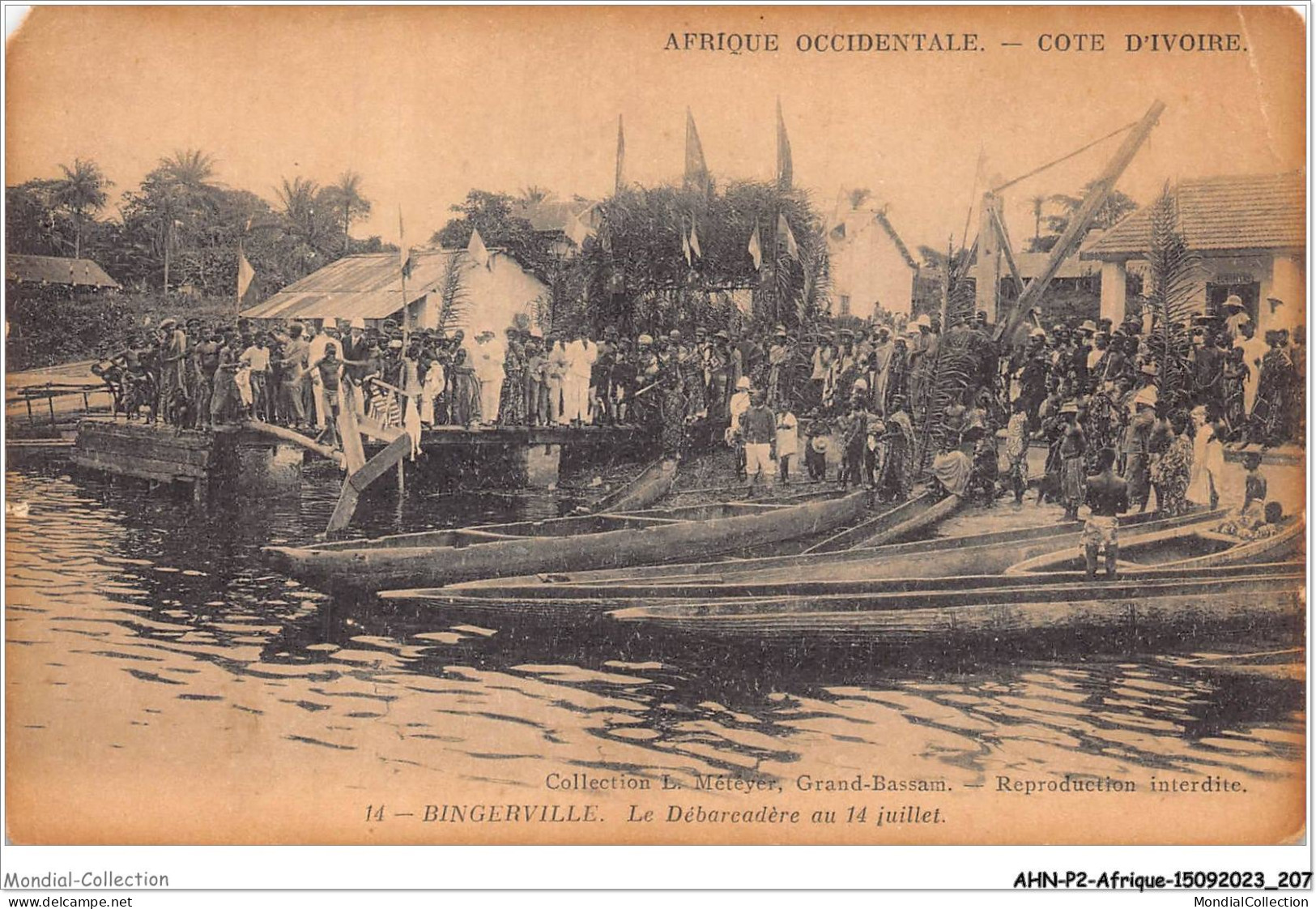 AHNP2-0231 - AFRIQUE - COTE D'IVOIRE - Bingerville -Le Debarcadère Au 14 Juillet  - Côte-d'Ivoire