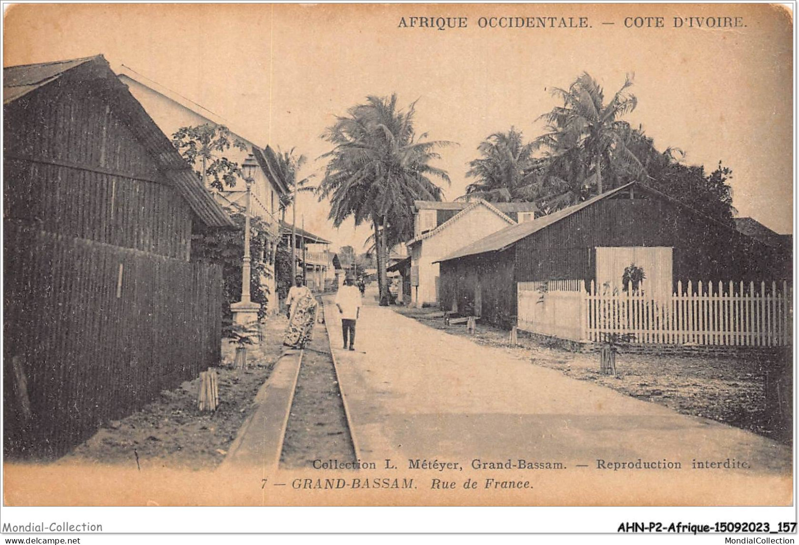 AHNP2-0206 - AFRIQUE - COTE D'IVOIRE - Grand Bassam - Rue De France  - Côte-d'Ivoire