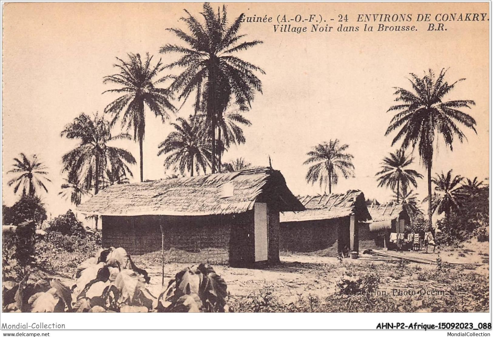 AHNP2-0172 - AFRIQUE - CONAKRY - Village Noir Dans La Brousse  - Guinée Française