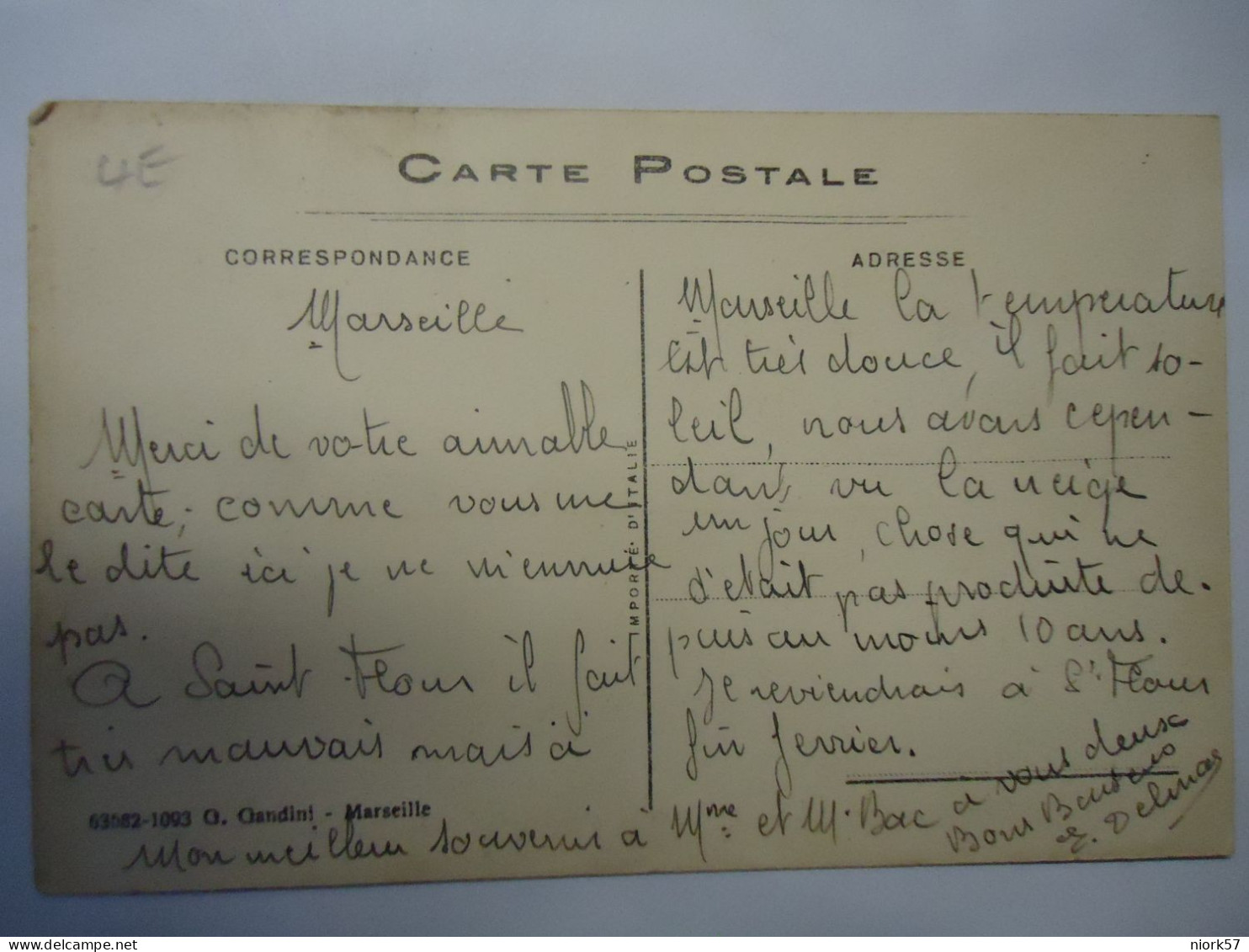 FRANCE  POSTCARDS MARSEILLES  LA CORNICHE  HOTEL GRAND DE LA RESERVE - Other & Unclassified