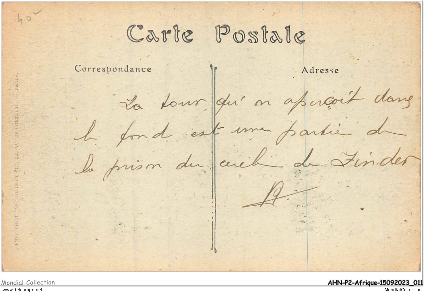 AHNP2-0133 - AFRIQUE - SENEGAL - ZINDER - Batiments Du Bataillon Sénégalais Et Postes Et Télégraphes  - Senegal