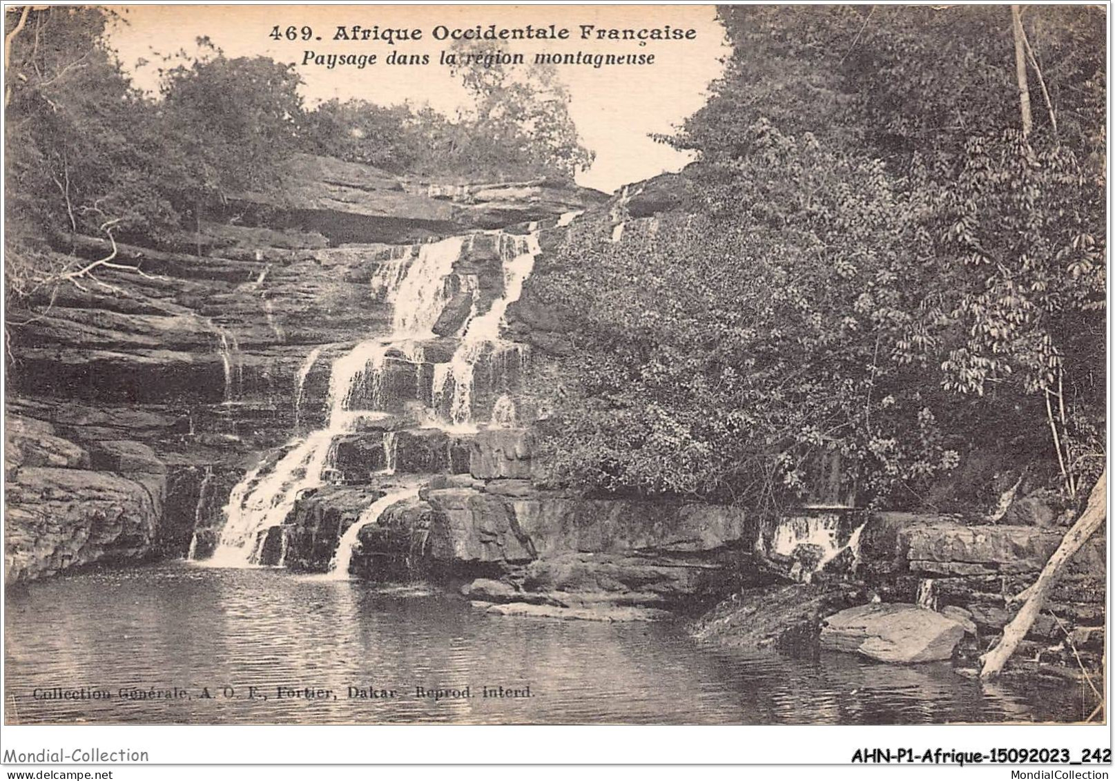 AHNP1-0121 - AFRIQUE - BENIN - Afrique Occidentale Francaise - Paysage Dans La Region Montagneuse  - Benin