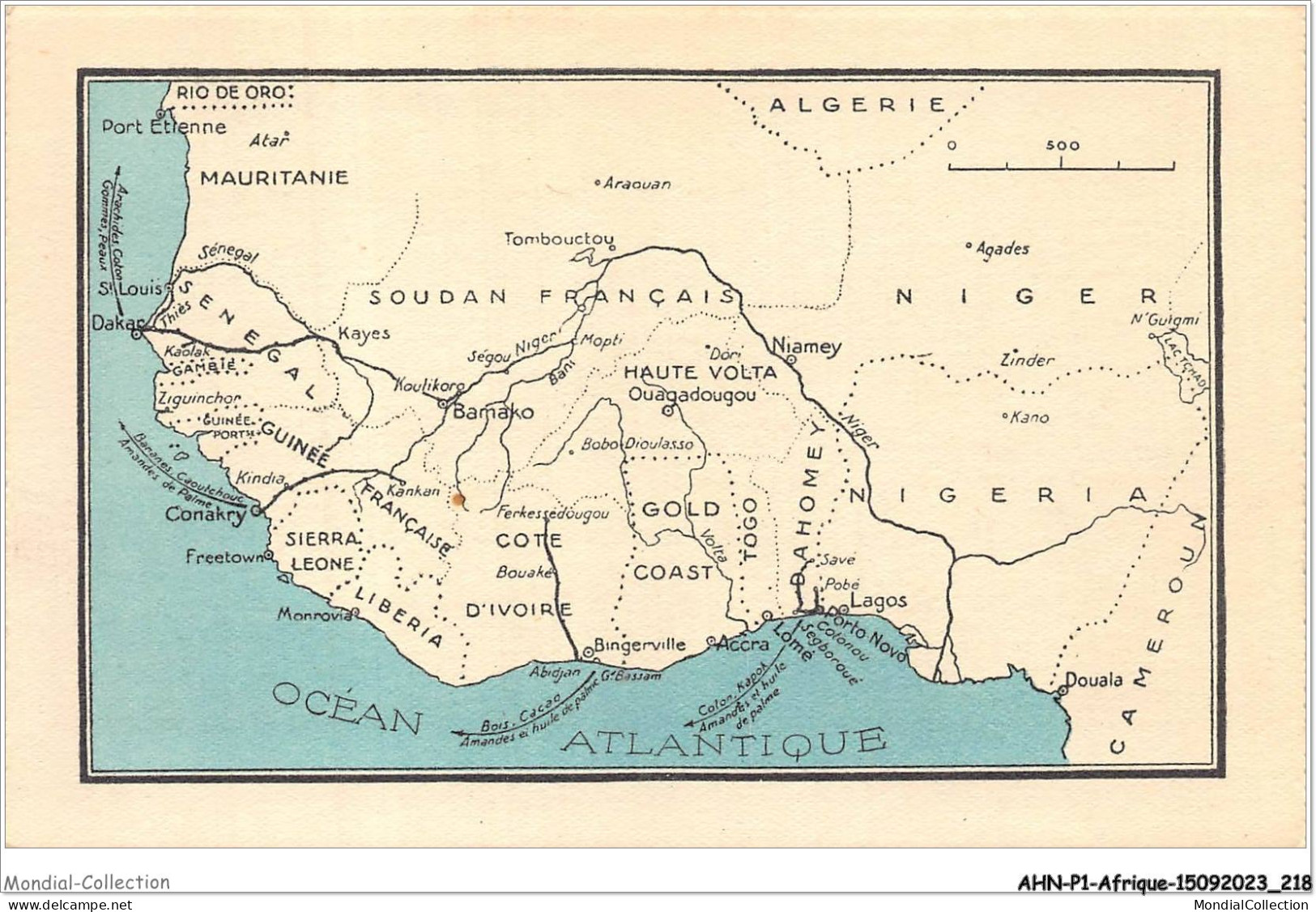 AHNP1-0109 - AFRIQUE - TCHAD - L'Afrique Occidentale Francaise  - Tsjaad