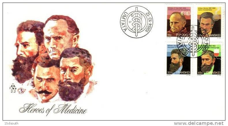 Transkei - 1984 Heroes Of Medicine FDC # SG 160-163 , Mi 159-162 - Other & Unclassified