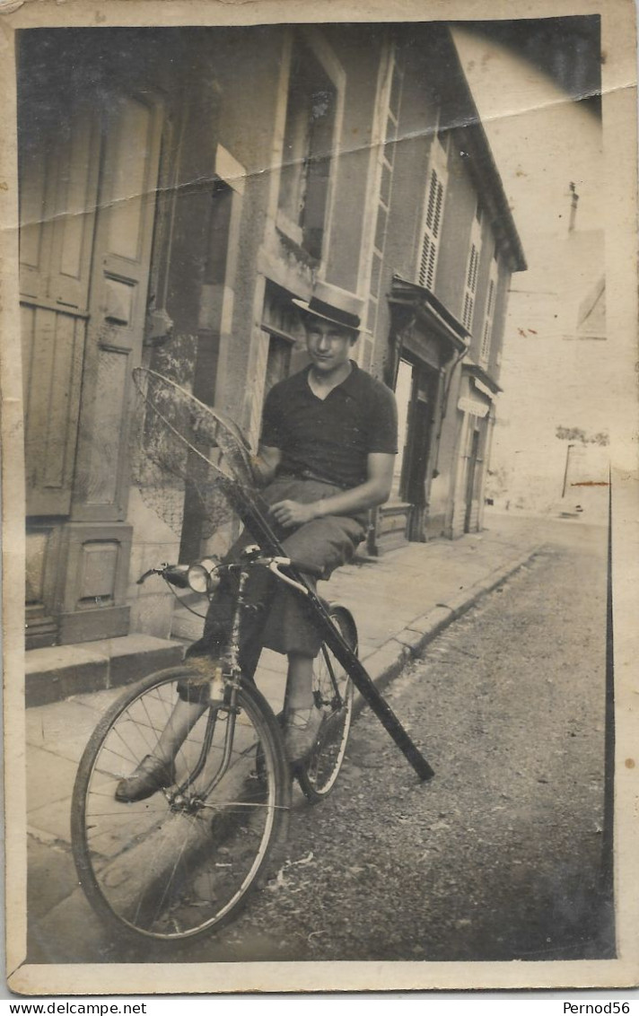 CP CARTE PHOTO Non Située  LE VELO AUTUN? SAULIEU?  7°BDA Arriege ARTIGAT - Sables D'Olonne