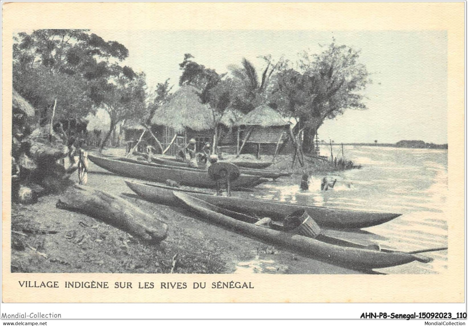 AHNP8-0912 - AFRIQUE - SENEGAL - Village Indigène Sur Les Rives Du Sénégal - Sénégal