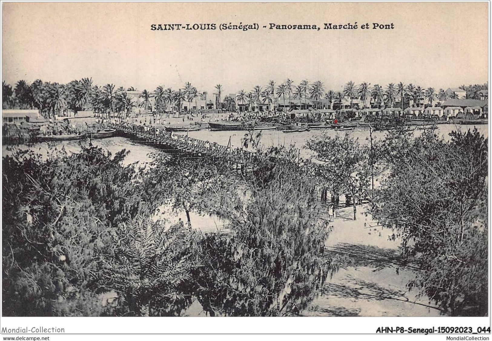 AHNP8-0880 - AFRIQUE - SENEGAL - SAINT-LOUIS - Panorama - Marché Et Pont  - Sénégal