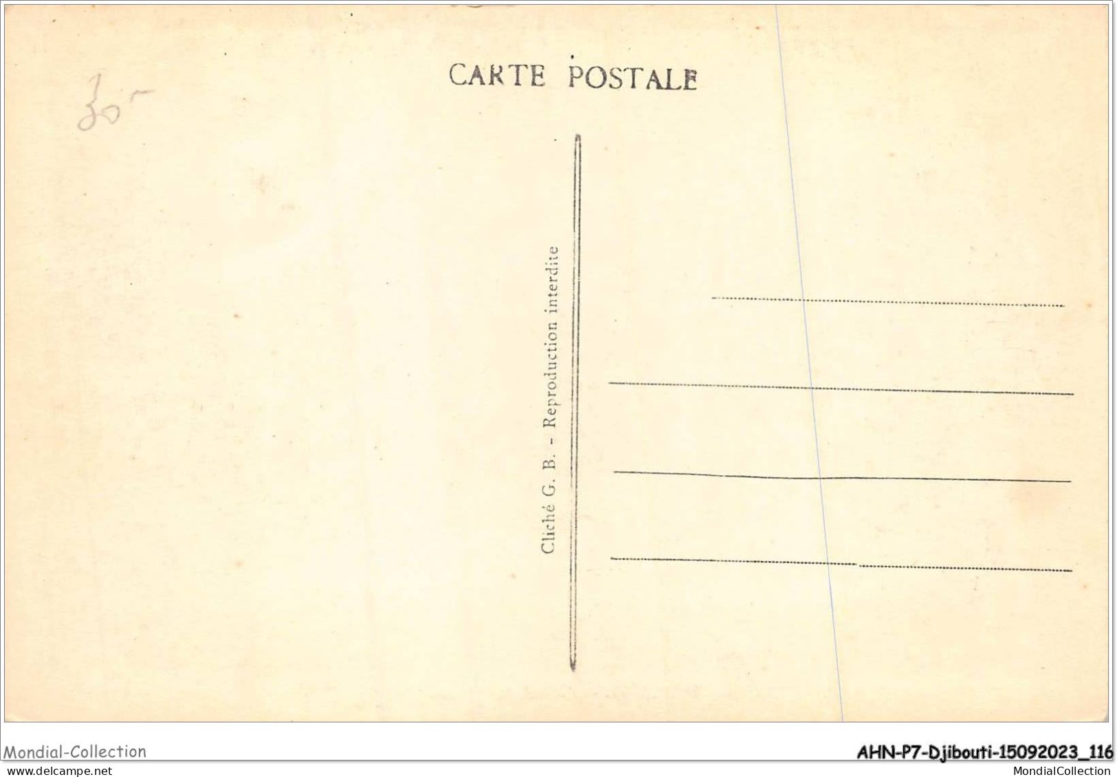 AHNP7-0805 - AFRIQUE - DJIBOUTI - L'hôtel Des Postes - Djibouti