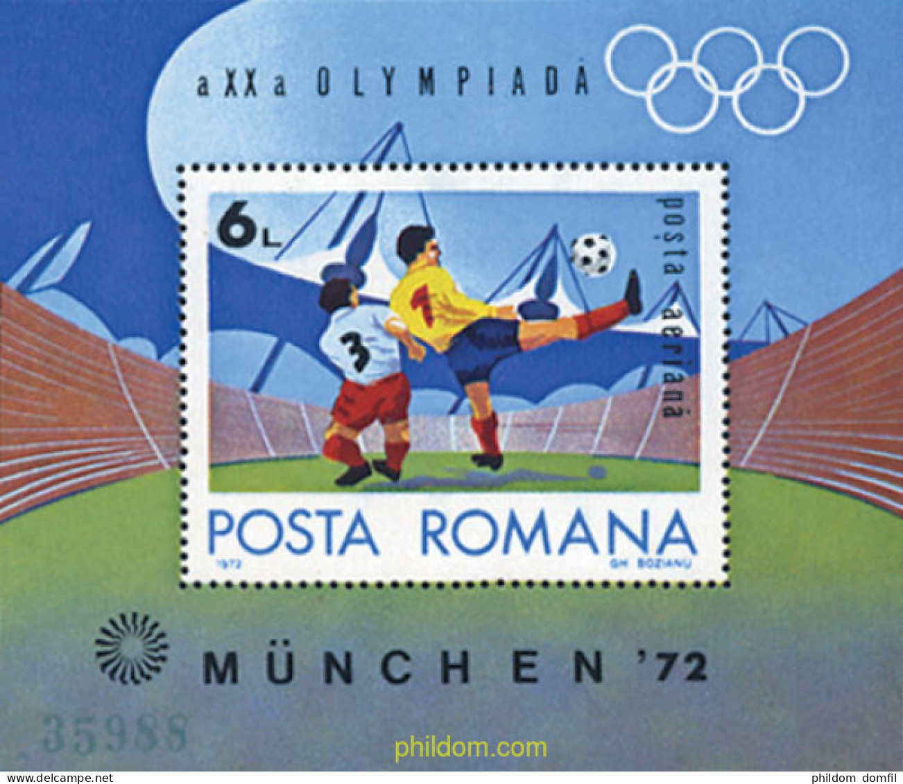 234431 MNH RUMANIA 1972 20 JUEGOS OLIMPICOS VERANO MUNICH 1972 - Other & Unclassified