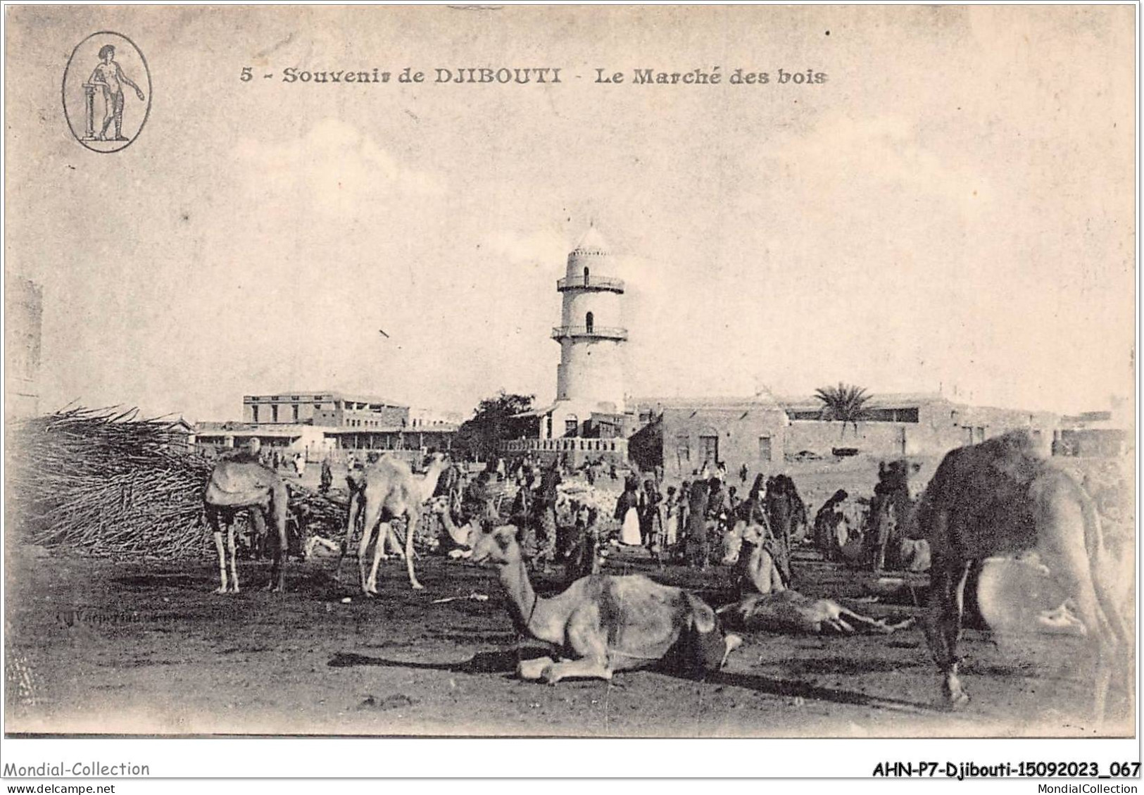 AHNP7-0780 - AFRIQUE - DJIBOUTI - Souvenir De Djibouti - Le Marché Des Bois - Djibouti
