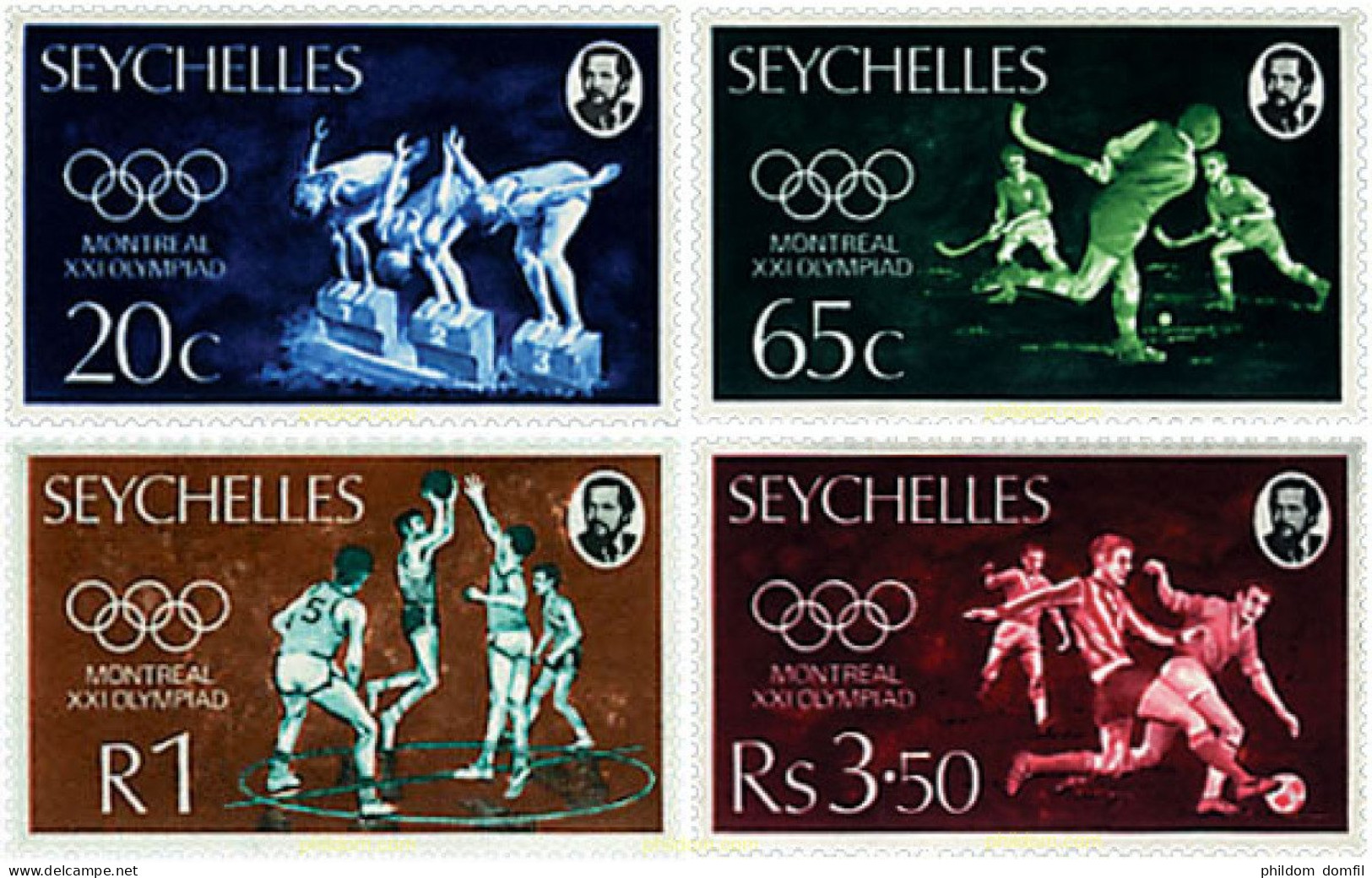 52315 MNH SEYCHELLES 1976 21 JUEGOS OLIMPICOS VERANO MONTREAL 1976 - Seychelles (...-1976)