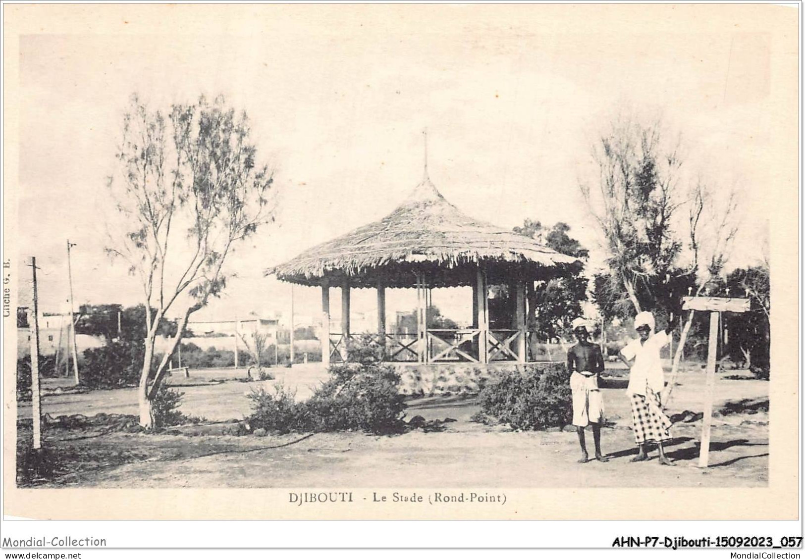 AHNP7-0775 - AFRIQUE - DJIBOUTI - Le Stade - Rond-point - Djibouti