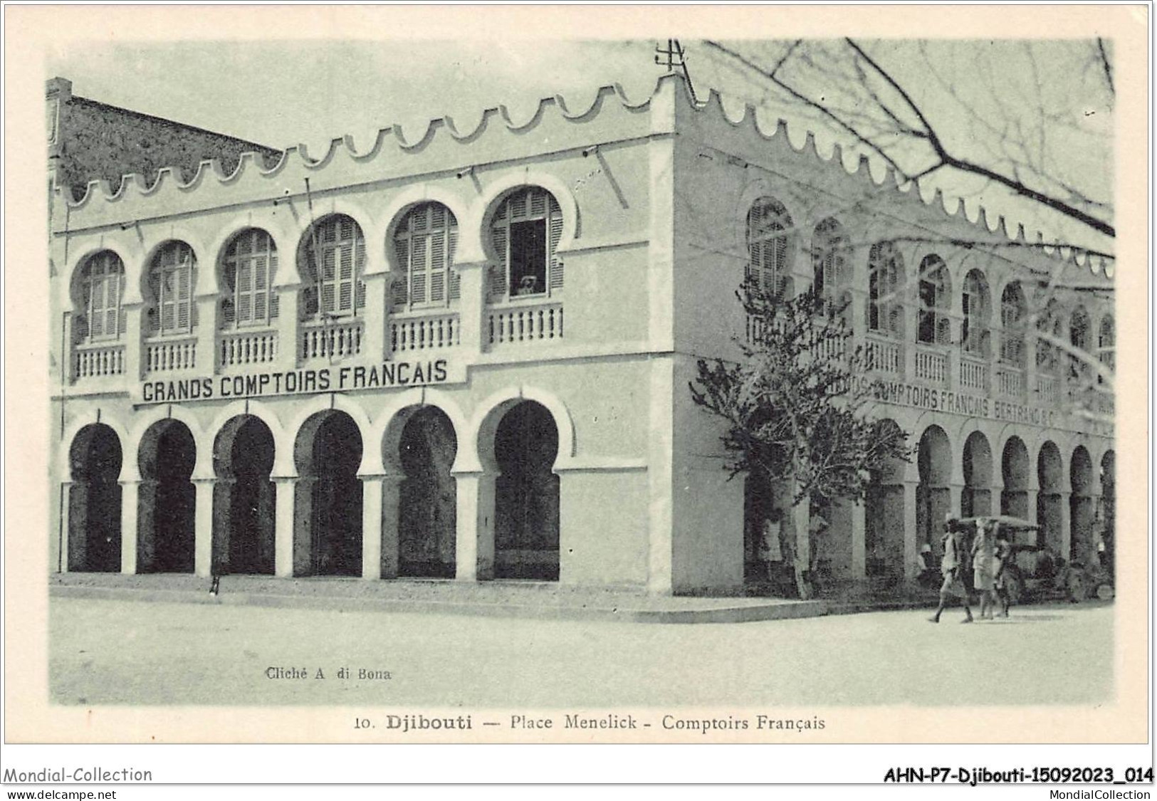 AHNP7-0754 - AFRIQUE - DJIBOUTI - Place Menelick - Comptoirs Françcais  - Djibouti