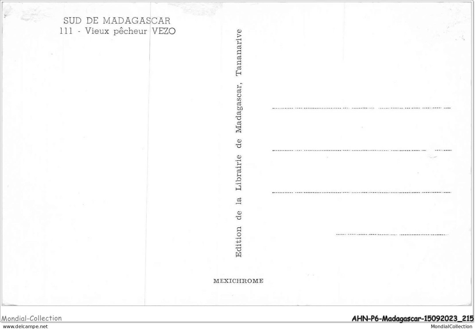 AHNP6-0733 - AFRIQUE - MADAGASCAR - Sud De Madagascar - Vieux Pécheur VEZO - Madagascar