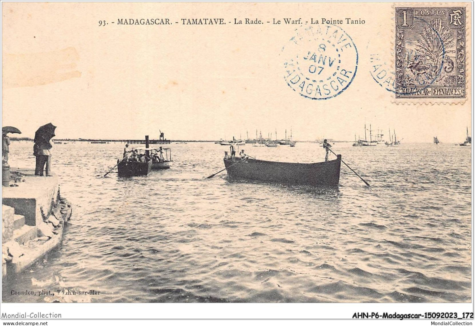 AHNP6-0712 - AFRIQUE - MADAGASCAR - TAMATAVE - La Rade - Le Warf - La Pointe Tanio - Madagascar