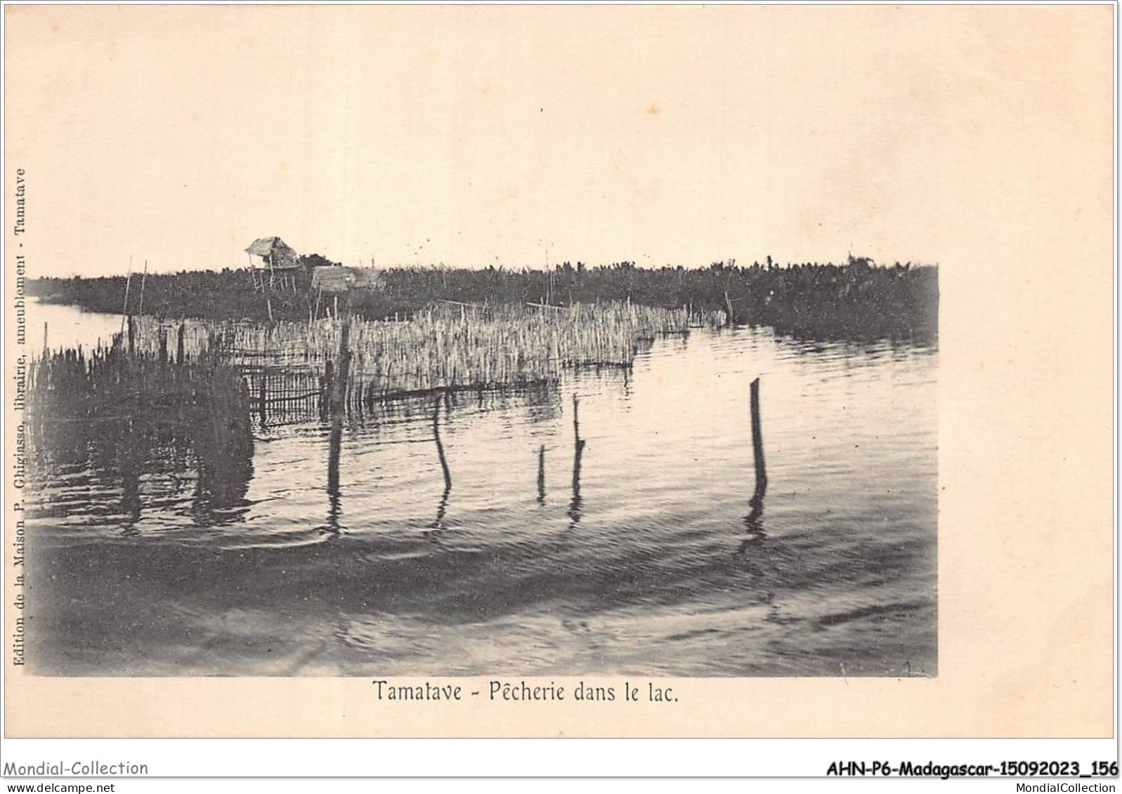 AHNP6-0704 - AFRIQUE - MADAGASCAR - TAMATAVE - Pêcherie Dans Le Lac  - Madagaskar