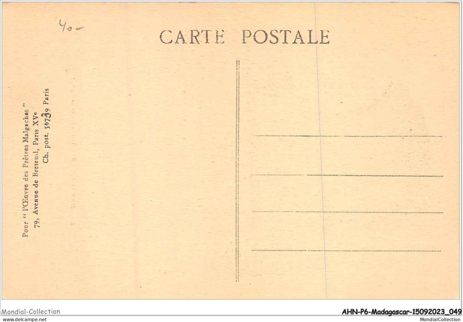 AHNP6-0650 - AFRIQUE - MADAGASCAR - Séminariste Indigène  - Madagaskar