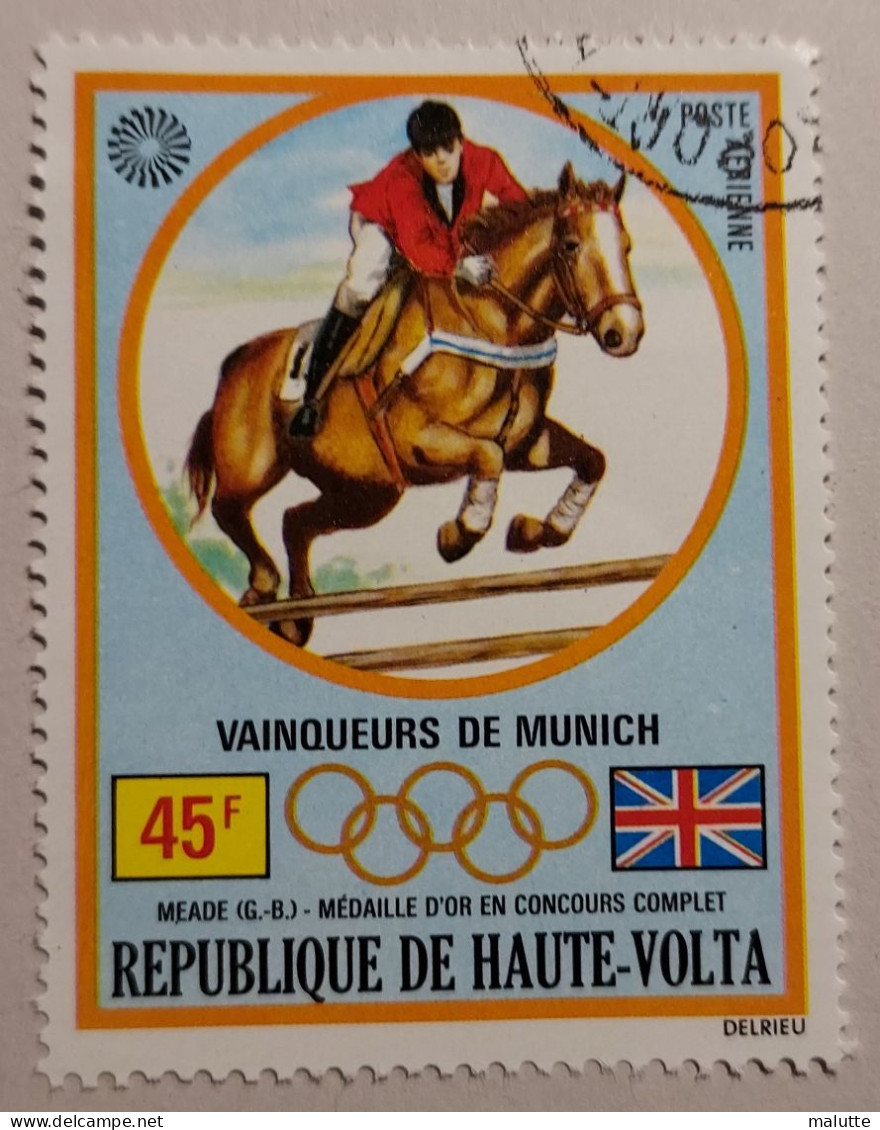 Haute Volta YT 121 PA Oblitéré Sport JO MUNICH - Upper Volta (1958-1984)