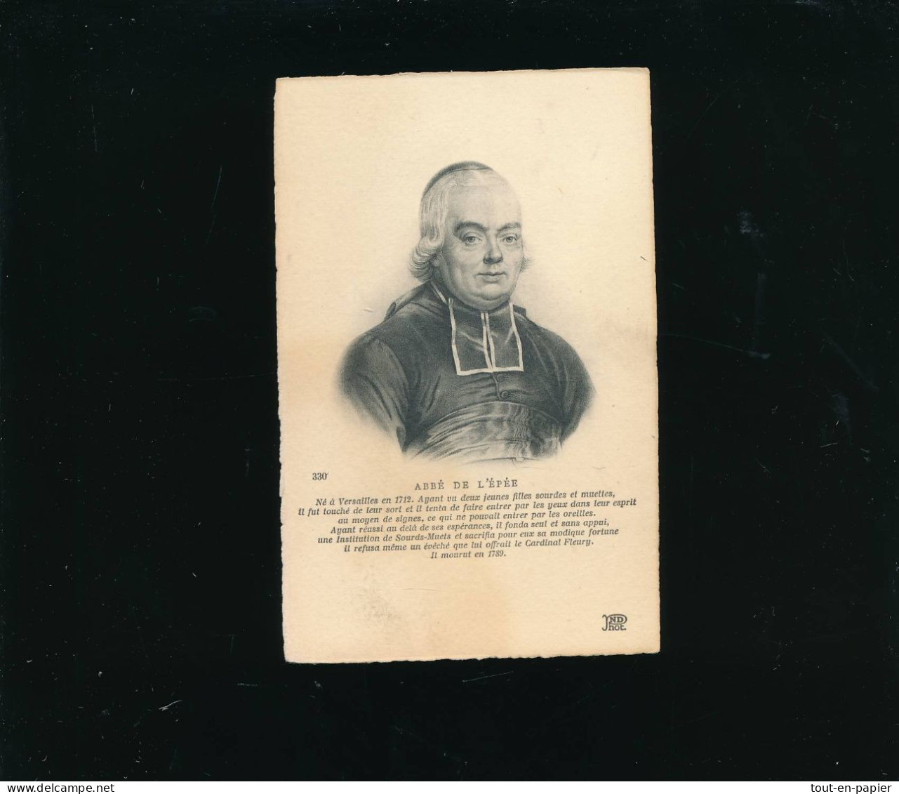 CPA  Histoire - Homme Célèbre - ND Photo - Abbé De L'Epée - Histoire