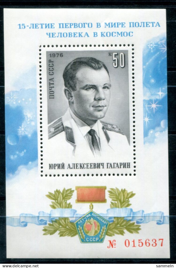 UdSSR Block 111, Bl.111 Mnh - Gagarin, Weltraum, Space, Espace - USSR / URSS - Blocks & Sheetlets & Panes