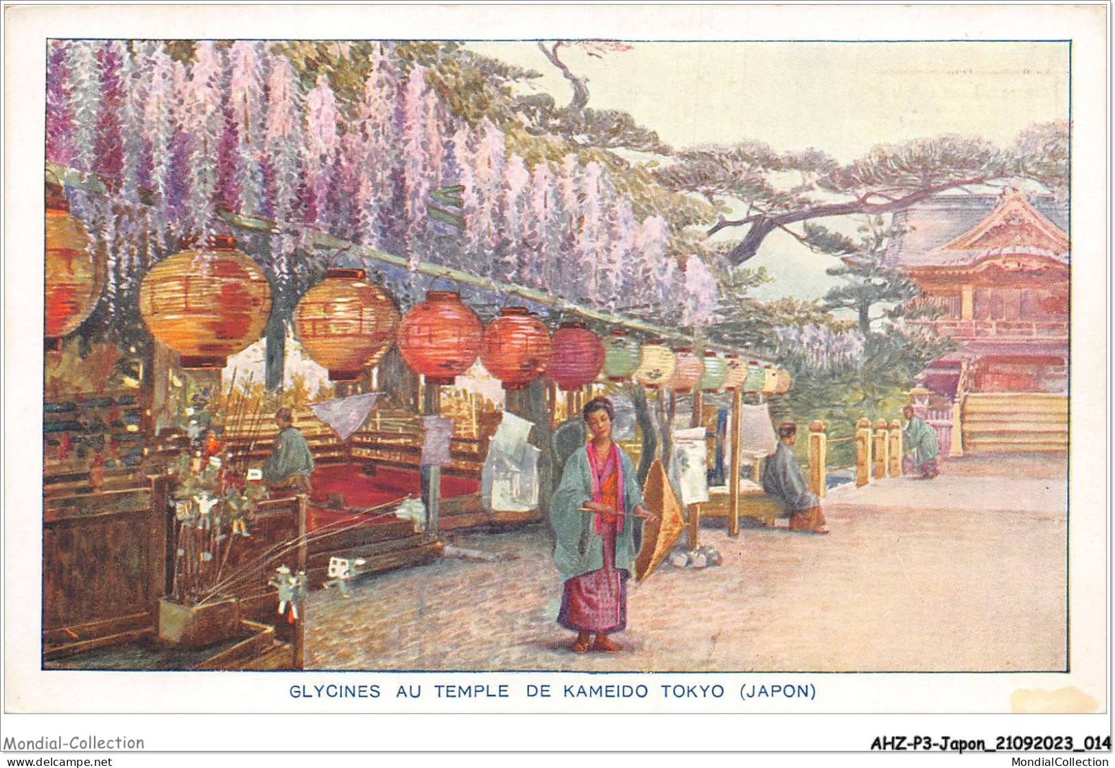 AHZP3-JAPON-0207 - GLYCINES AU TEMPLE DE KAMEIDO - TOKYO - Tokyo