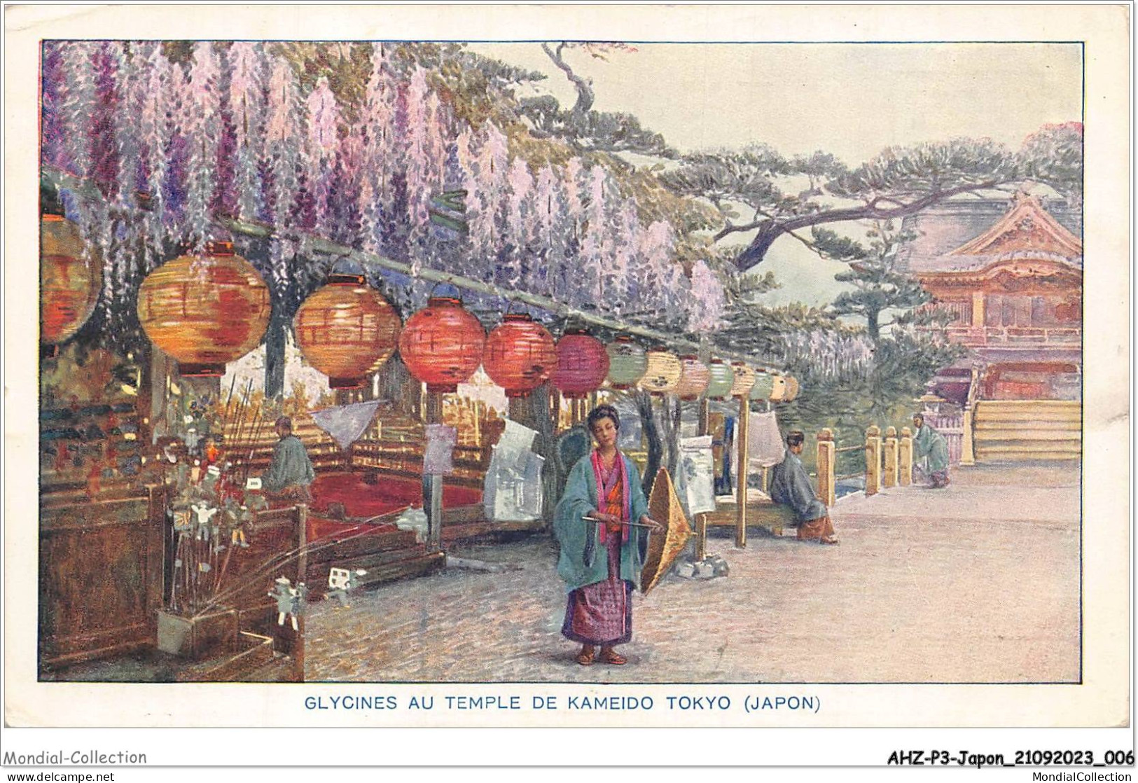 AHZP3-JAPON-0203 - GLYCINES AU TEMPLE DE KAMEIDO - TOKYO - Tokyo