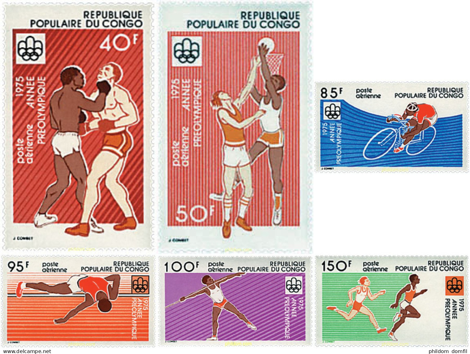 73307 MNH CONGO 1975 21 JUEGOS OLIMPICOS VERANO MONTREAL 1976 - Neufs