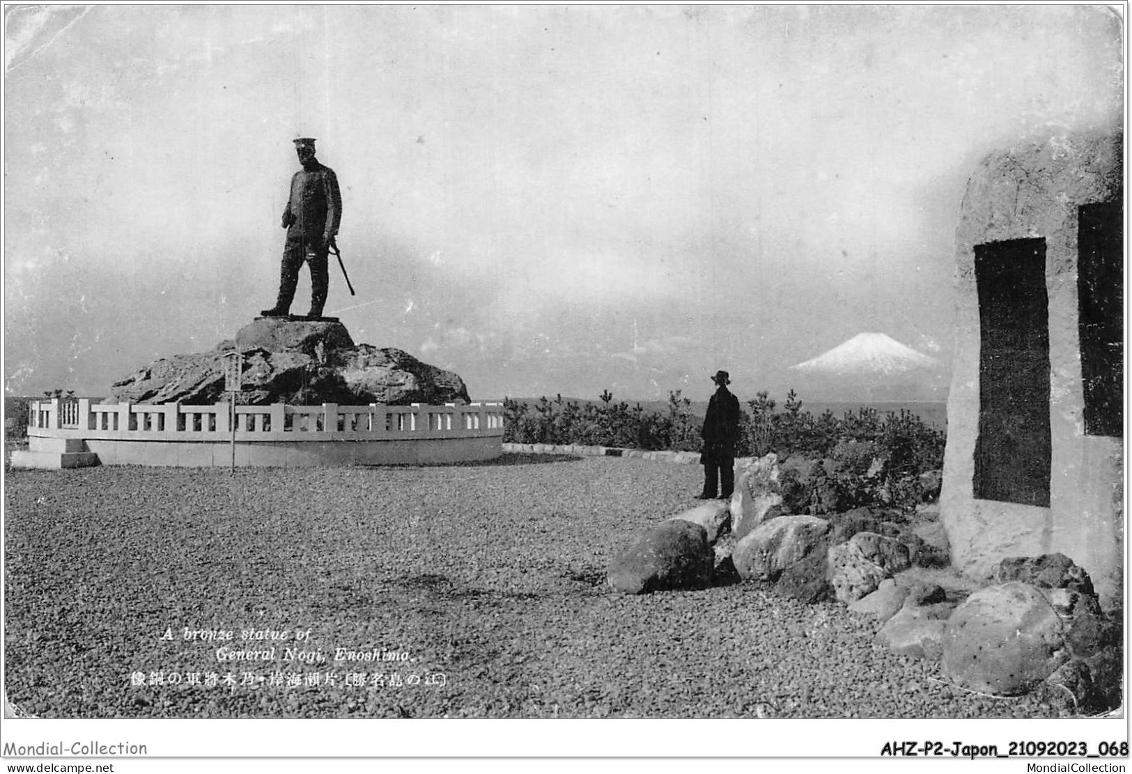 AHZP2-JAPON-0136 - A BRONZE STATUE - GENERAL NOGI - ENOSHIMA - Sonstige & Ohne Zuordnung