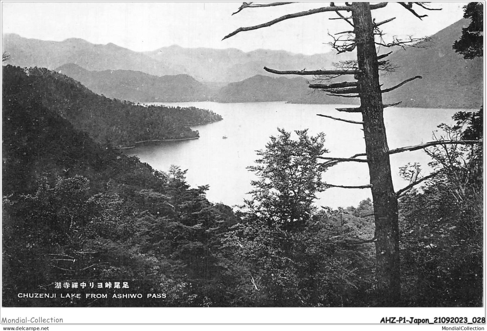 AHZP1-JAPON-0015 - CHUZENJI LAKE FROM ASHIWO PASS - Sonstige & Ohne Zuordnung